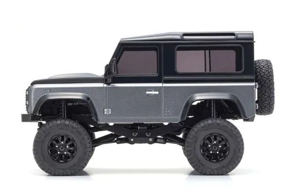 Kyosho 32526GM MINI-Z 4x4 readyset Land Rover Defender 90 Autobiography Corris Gray / Santorini Black - BanzaiHobby