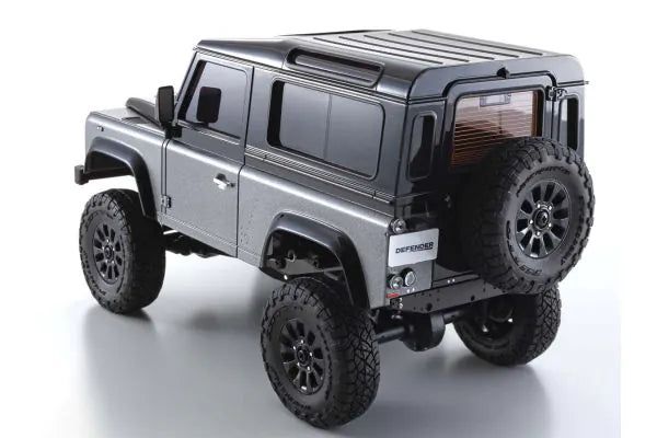 Kyosho 32526GM MINI-Z 4x4 readyset Land Rover Defender 90 Autobiography Corris Gray / Santorini Black - BanzaiHobby