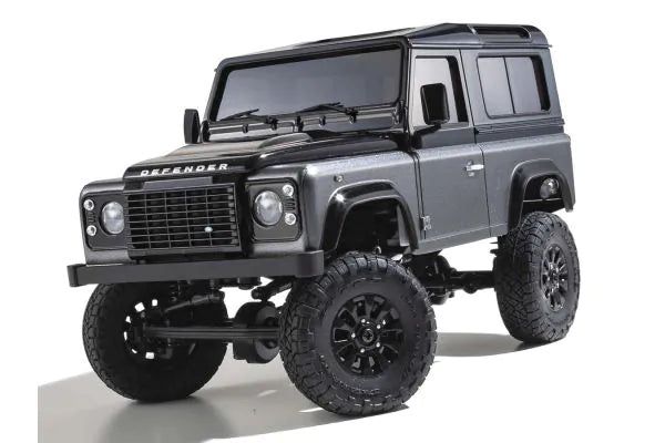 Kyosho 32526GM MINI-Z 4x4 readyset Land Rover Defender 90 Autobiography Corris Gray / Santorini Black - BanzaiHobby