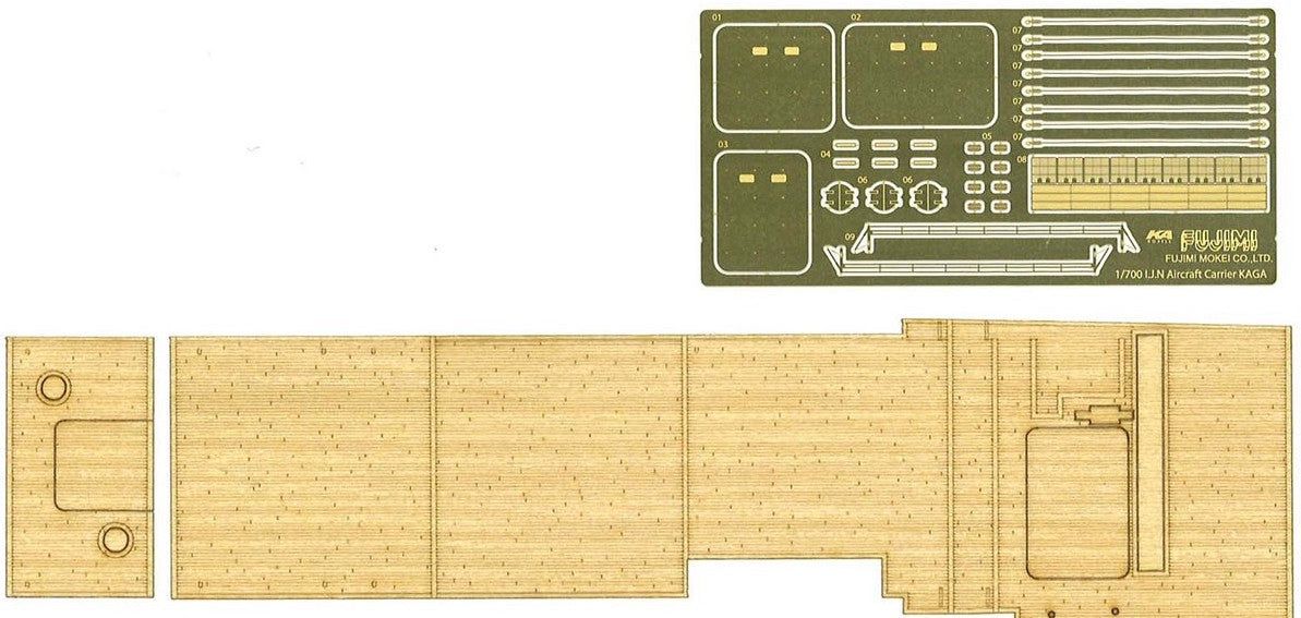 Fujimi Wood Deck Seal for IJN Aircraft Carrier Kaga (w/Ship Name Plate) - BanzaiHobby