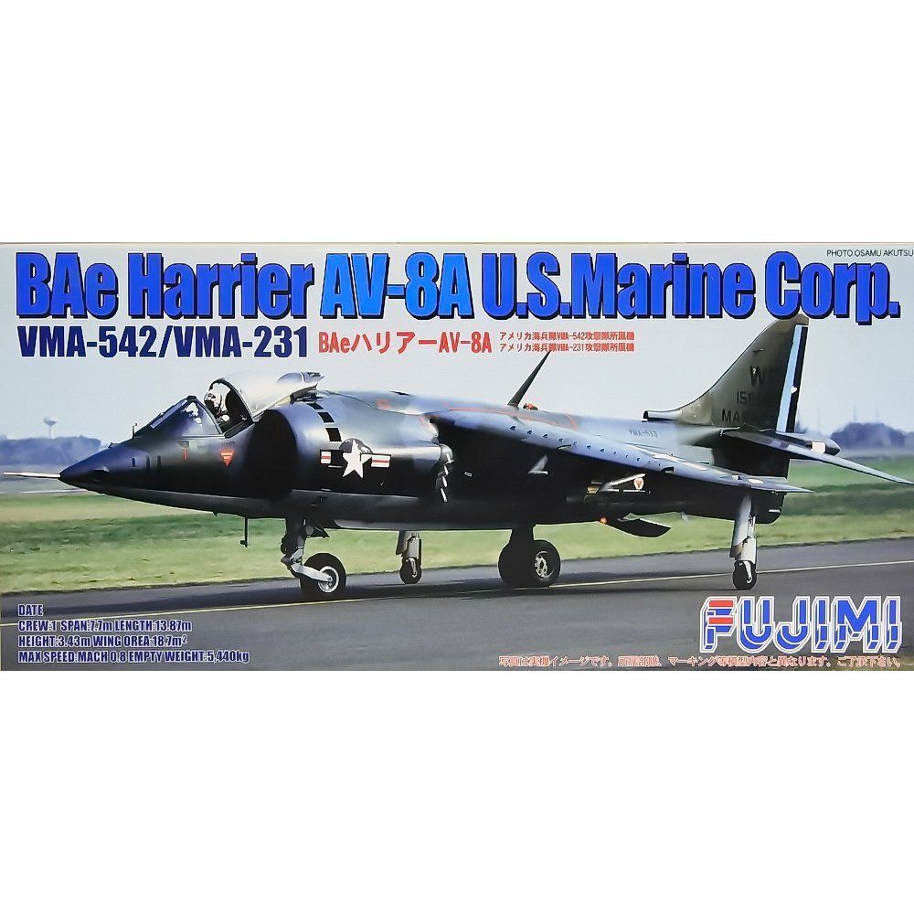 Fujimi Bae Harrier AV-8A U.S.Marine Corp. VMA-542/VMA-231 - BanzaiHobby