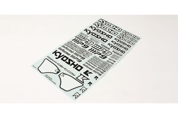 Kyosho IFD403W Decal (MP9 TKI4/White) - BanzaiHobby