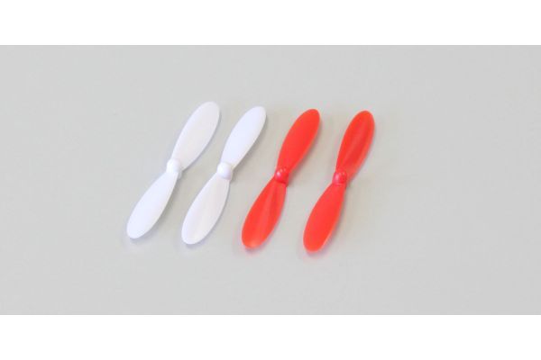 Kyosho H0154-01WR Rotor Set(for X4 Series/White & Red) - BanzaiHobby