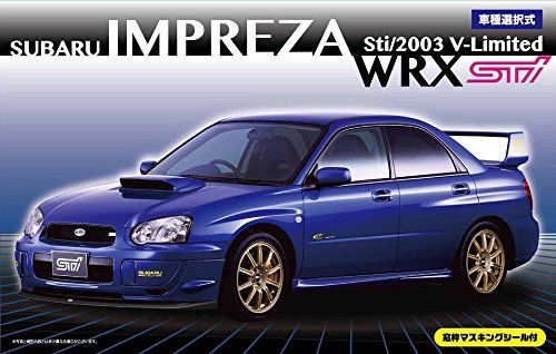 Fujimi 1/24 Subaru Impreza WRX Sti/2003 V-Limited w/Window Frame Maskin - BanzaiHobby