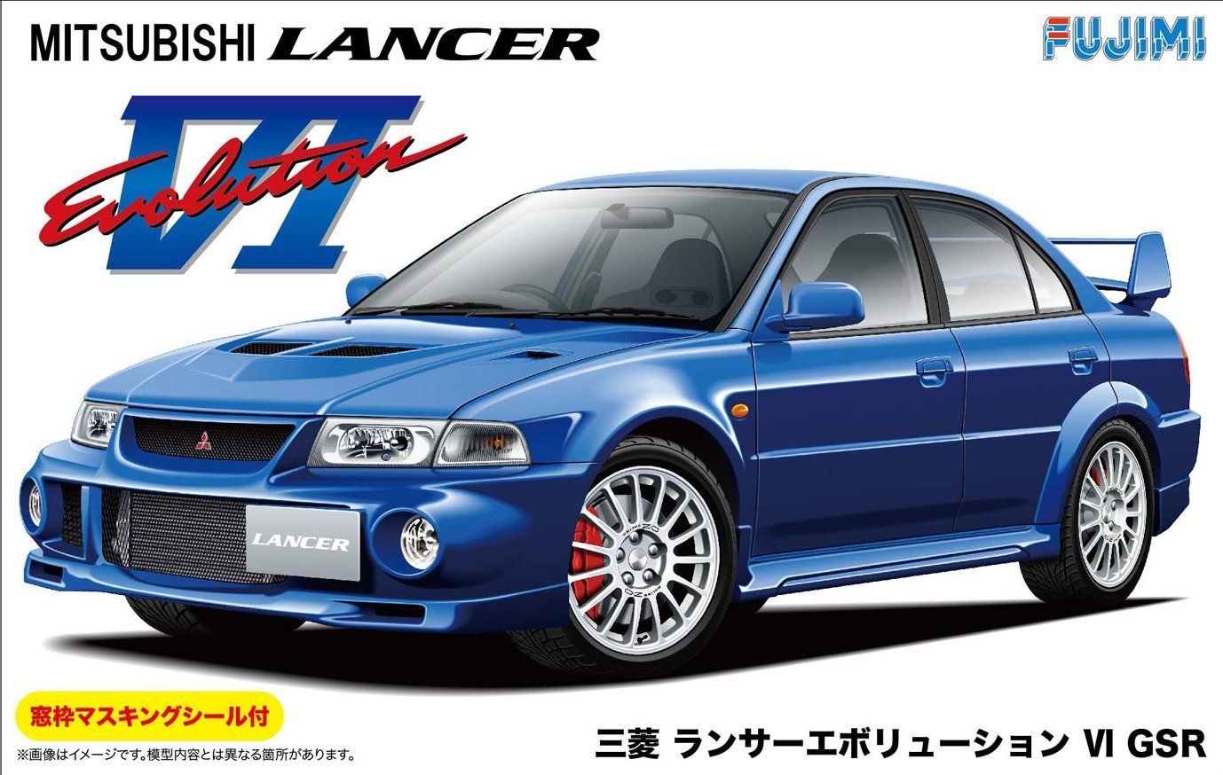 Fujimi 1/24 Mitsubishi Lancer Evolution VI GSR w/Window Frame Masking - BanzaiHobby