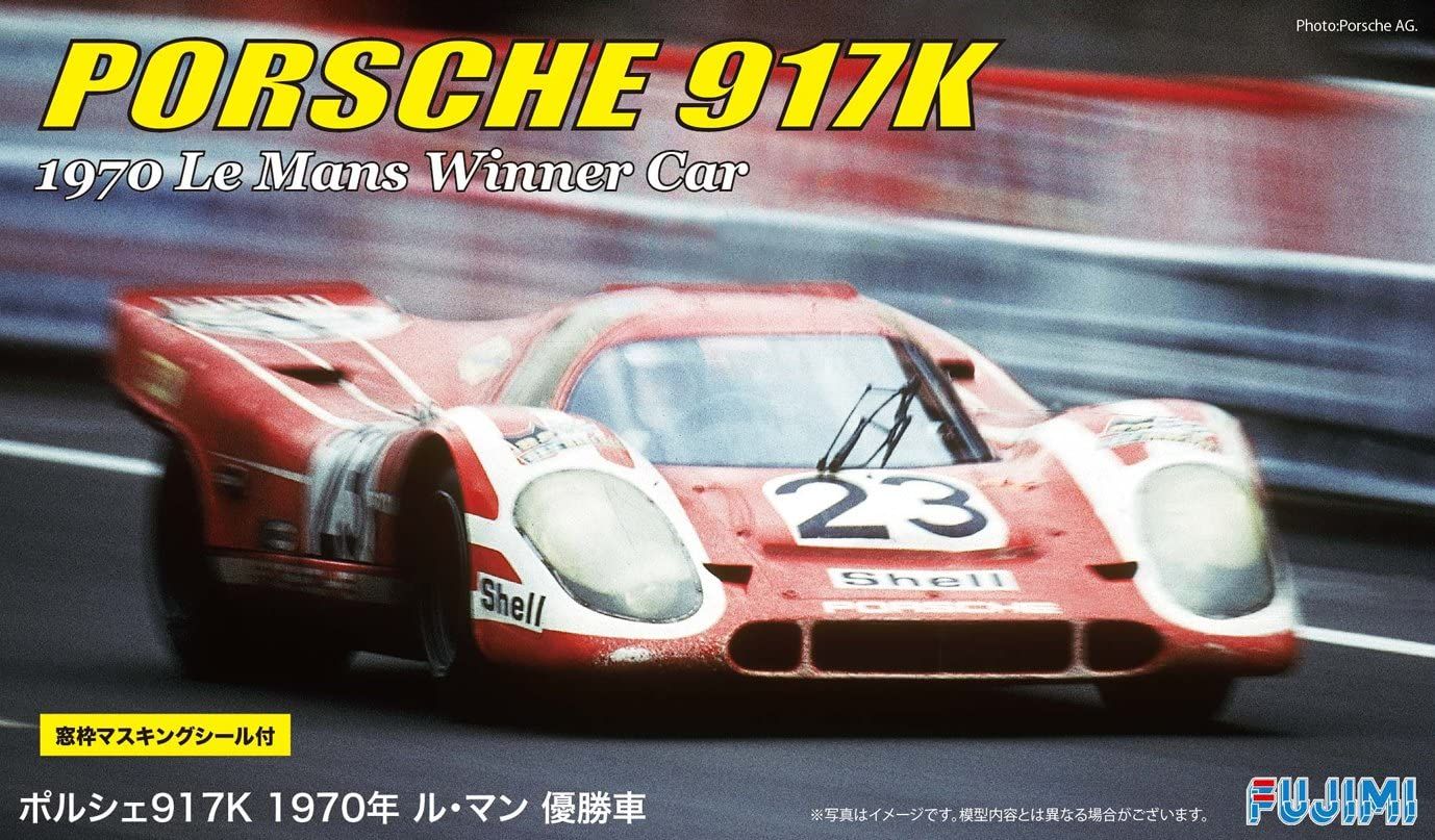 Fujimi Porsche 917K `70 LeMans Winner w/Window Frame Masking - BanzaiHobby