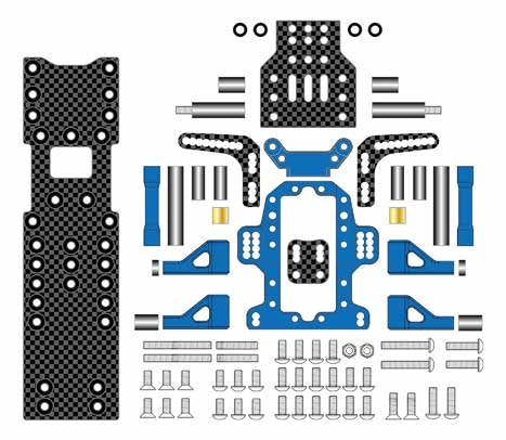 (PO DEC 2025) Wrap-Up Next 0834-FD MB-01 Drift Conversion Kit (Blue Edition)
