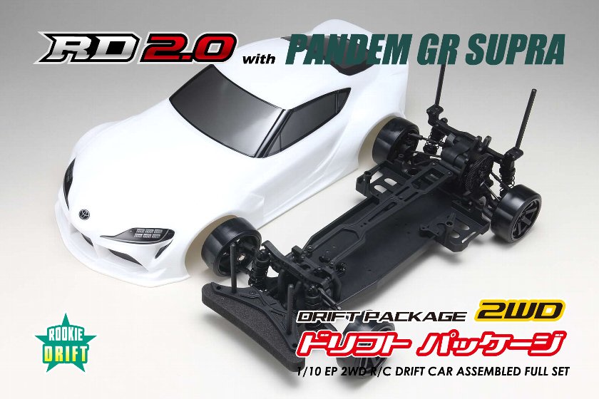 Yokomo DP-GRA90W PANDEM GRA90 Supra body (White) with RD2.0 Assembly kit