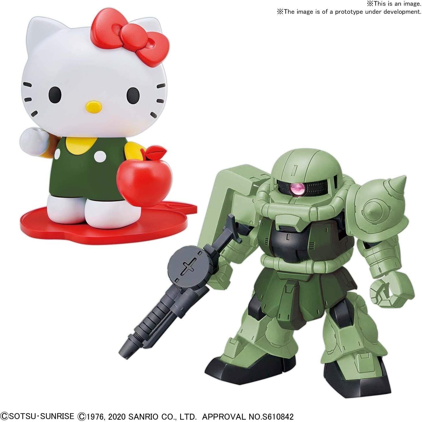 Bandai Hello Kitty/Zaku II [SD Gundam Cross Silhouette] - BanzaiHobby