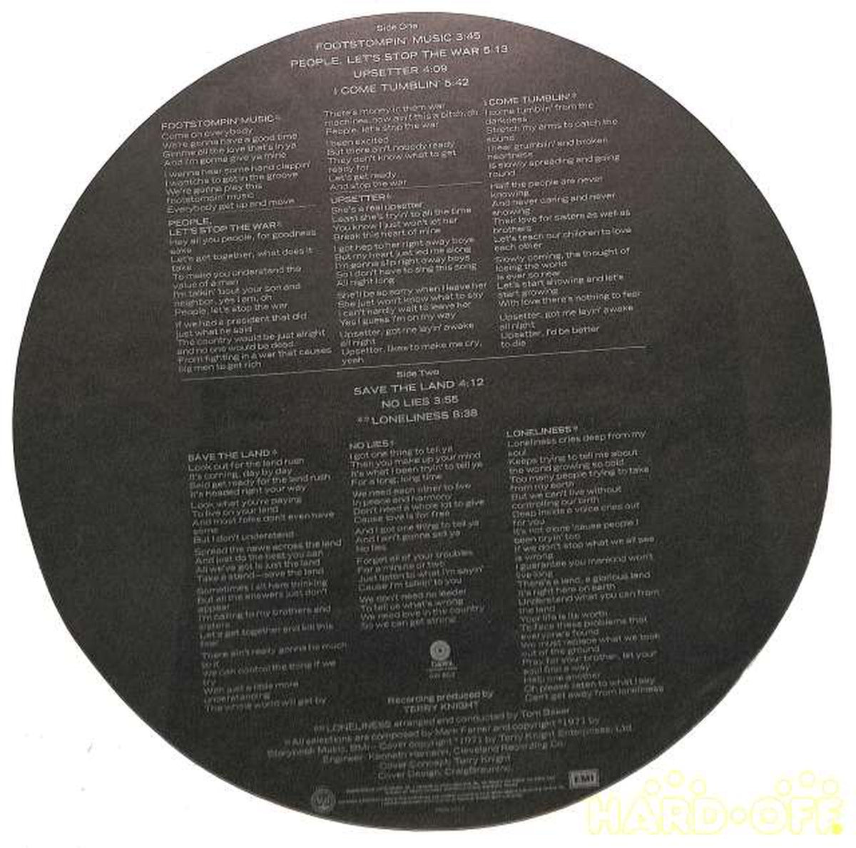 EMI (Import in U.S.) Grand Funk "Stop the War" SW-853