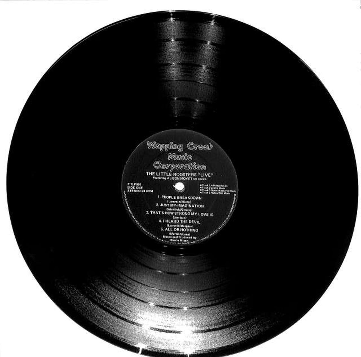 WEPPING GET MUSIC The Little Roosters "LIVE" E.1LP001