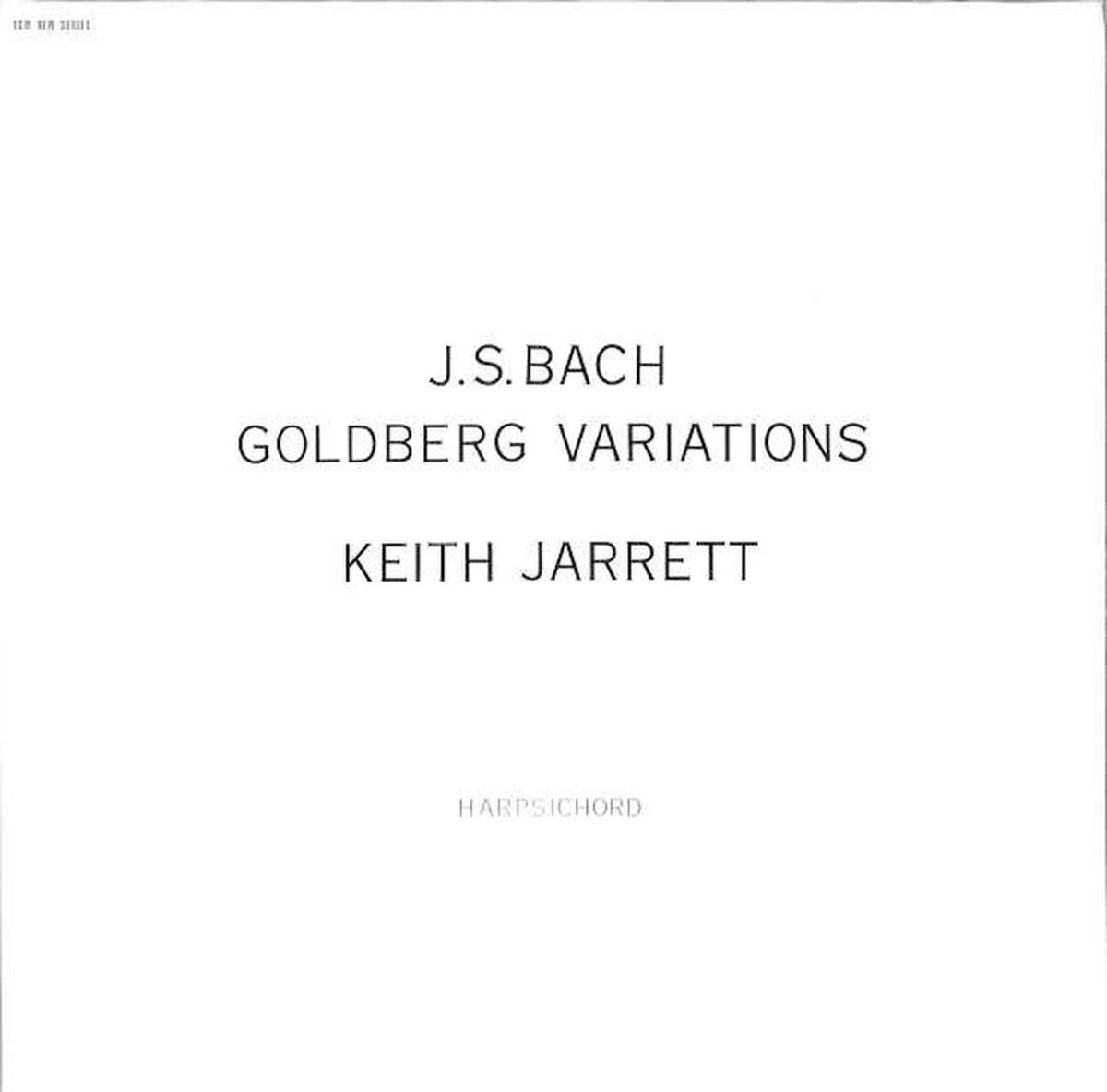 ECM Keith Jarrett "Bach Goldberg" 839 622-1