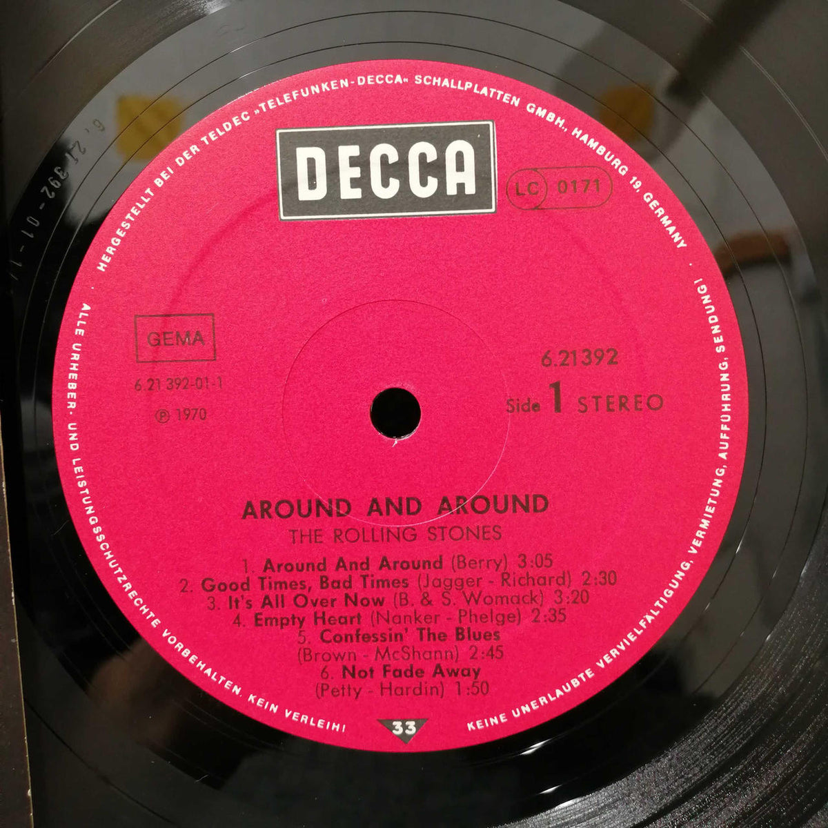 DECCA ROLLING STONES「AROUND AROUND」 6-21392