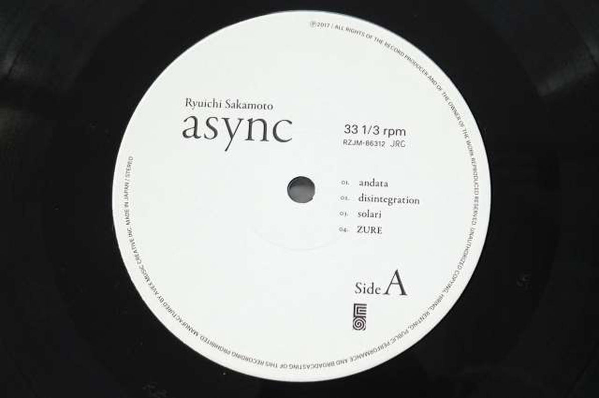 COMMMONS ASYNC Ryuichi Sakamoto RZJM-86312-3 RZJM-86312-3