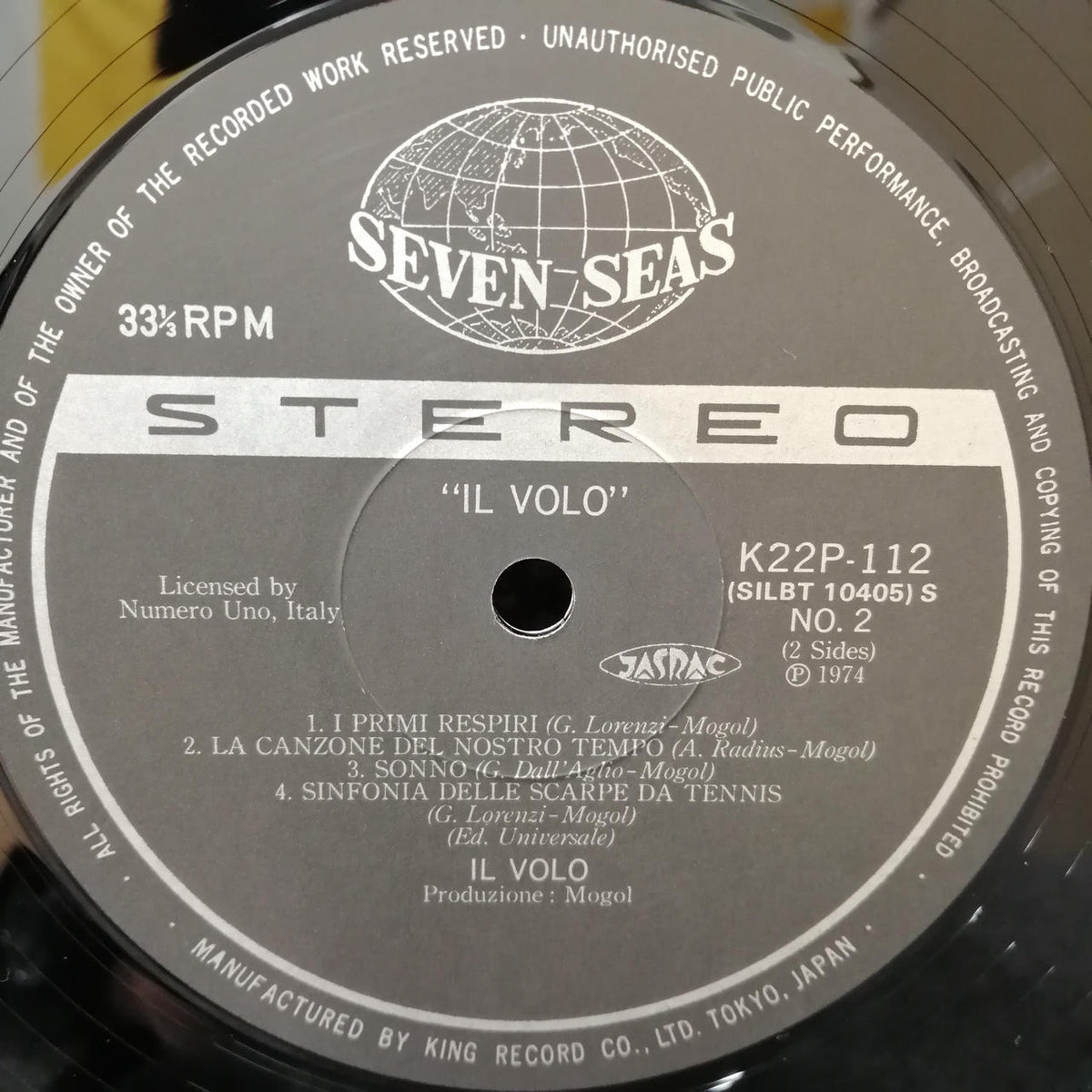 King Records Il Volo "IL VOLO" K22P-112