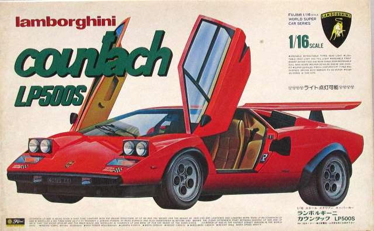 Fujimi 1/16 Lamborghini Countach LP500S Motorized Kit [RC102] - Banzai Thrifting | BanzaiHobby