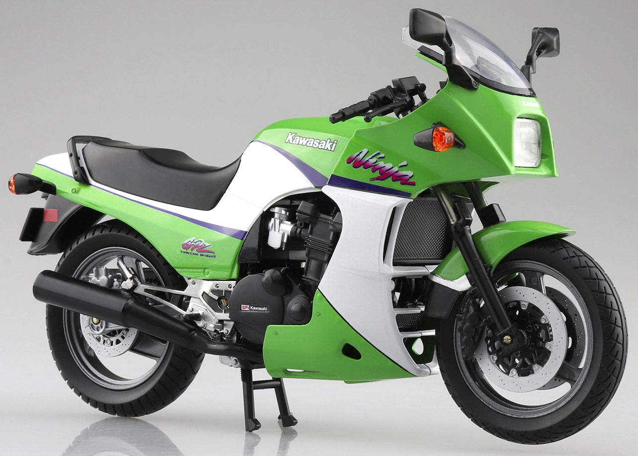 Aoshima 1/12 Complete Bike KAWASAKI GPZ900R Lime Green - BanzaiHobby