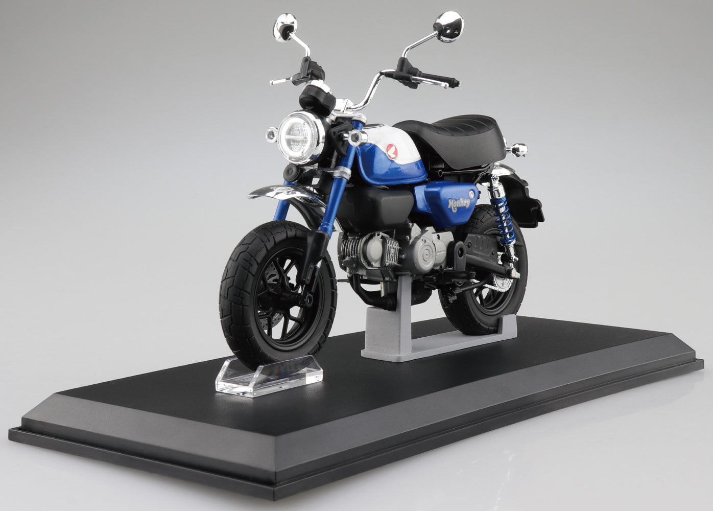 Aoshima 1/12 Honda Monkey 125 '22 Pearl Glitter Ring Blue - BanzaiHobby