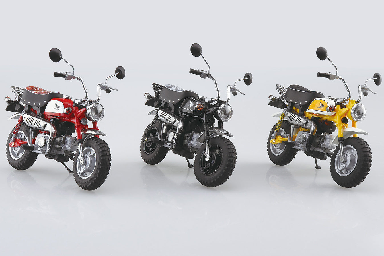 Aoshima 1/12 Honda Monkey Plasma Yellow - BanzaiHobby