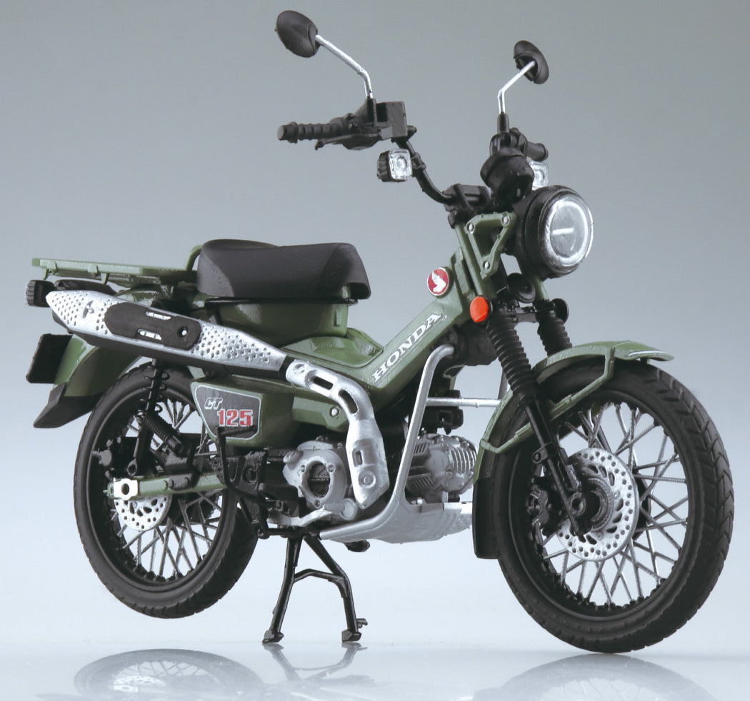 Aoshima 1/12 Honda CT125 Hunter Cub Pearl Organic Green - BanzaiHobby