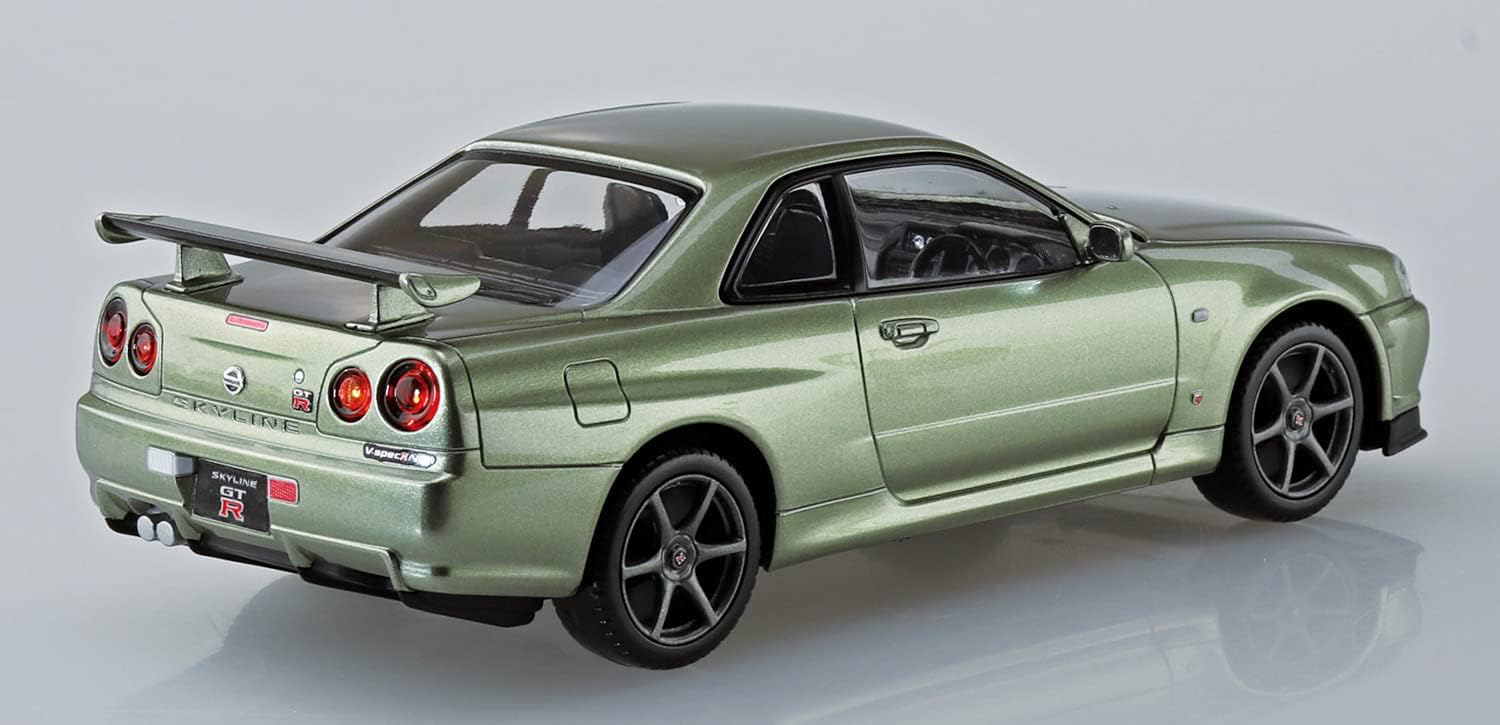 Aoshima 1/32 RakuPla Snap Kit No.12-MJ Nissan R34 Skyline GT-R Nur (Millennium Jade)