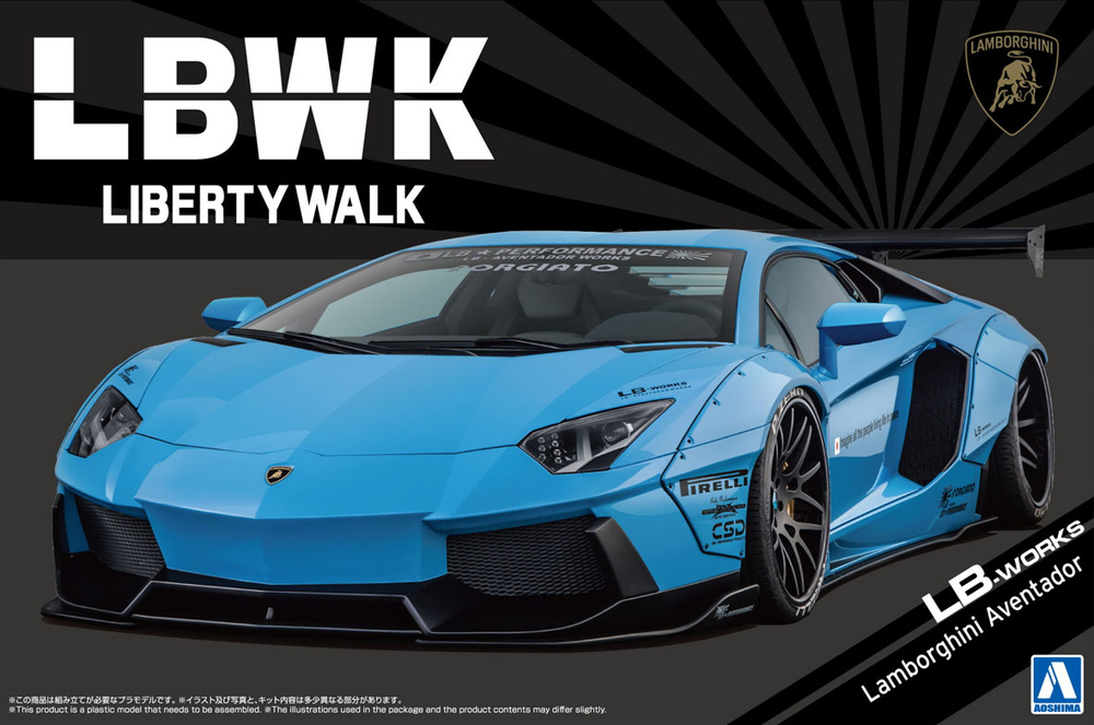 Aoshima 1/24 Liberty Walk No.17 LB Works Lamborghini Aventador Ver.1