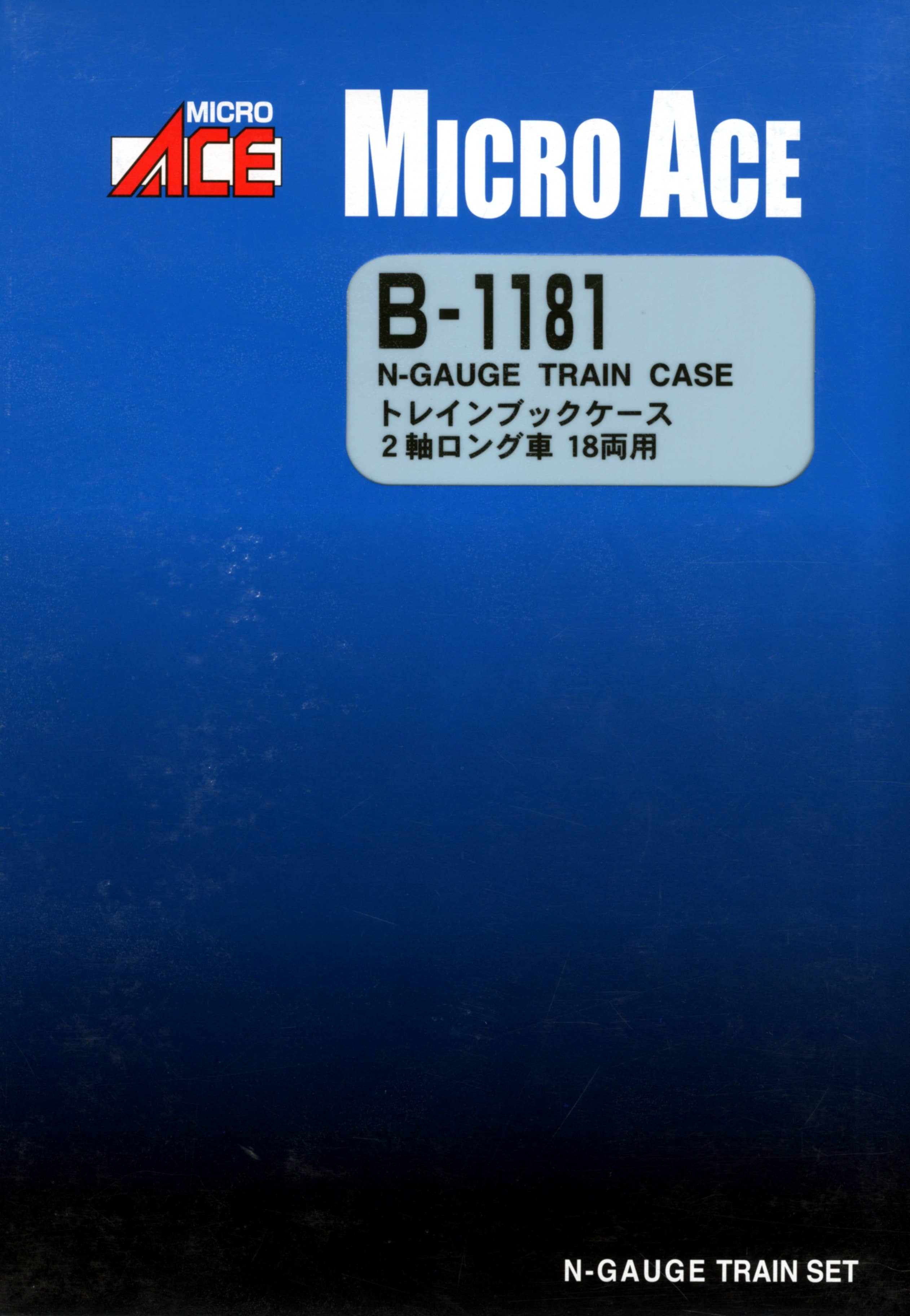MicroAce B1181 N Gauge Train Book Case for Long Axle Freight Cars (18 Cars)