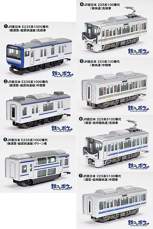 TOMYTEC TetsuColle Pocket Vol.1 East and West JR Rapid Train Edition [Single item]