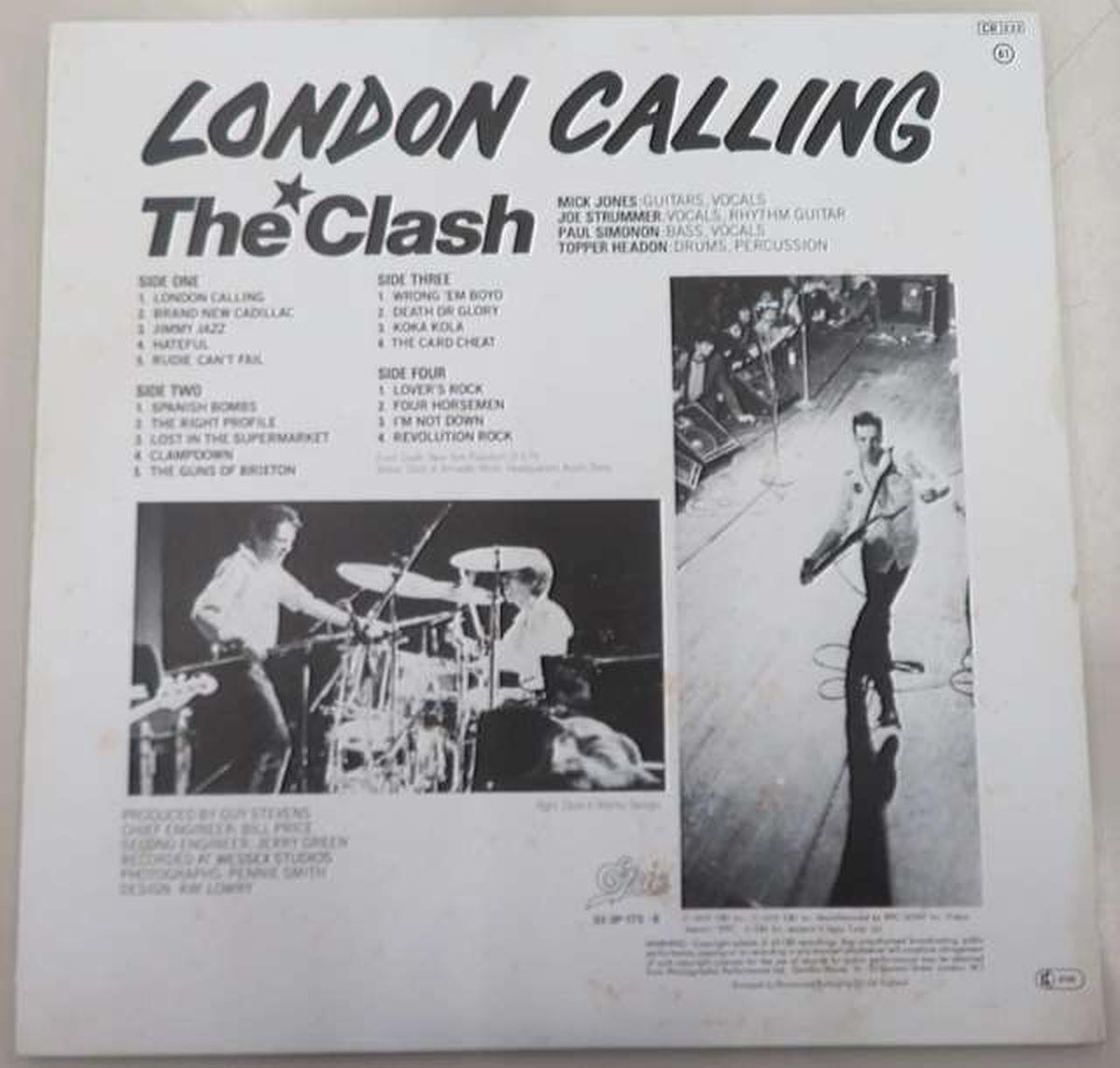 SONY Western Music LONDON CALLING 35·3P-175~6