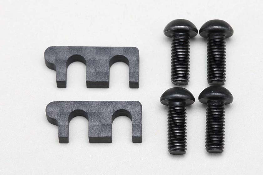 Yokomo B12-RTC-7 Graphite RTC Axle Block Spacer (2.4mm) for BD12/11 - BanzaiHobby