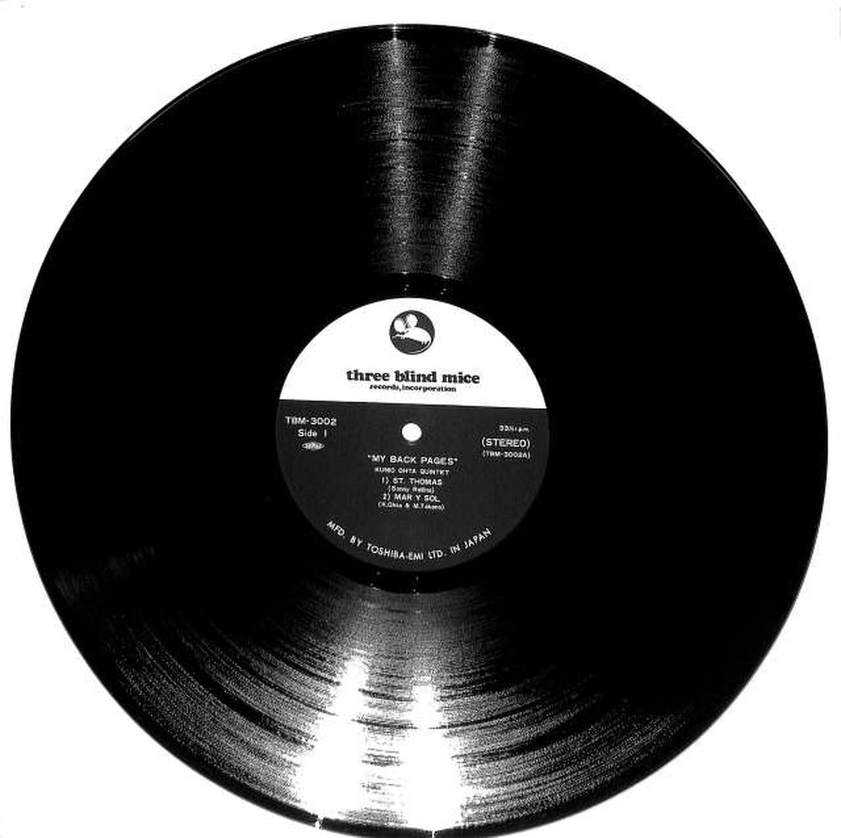 Three Blind Mice Kunihiko Ota Quintet 'Our Youth' TBM3002
