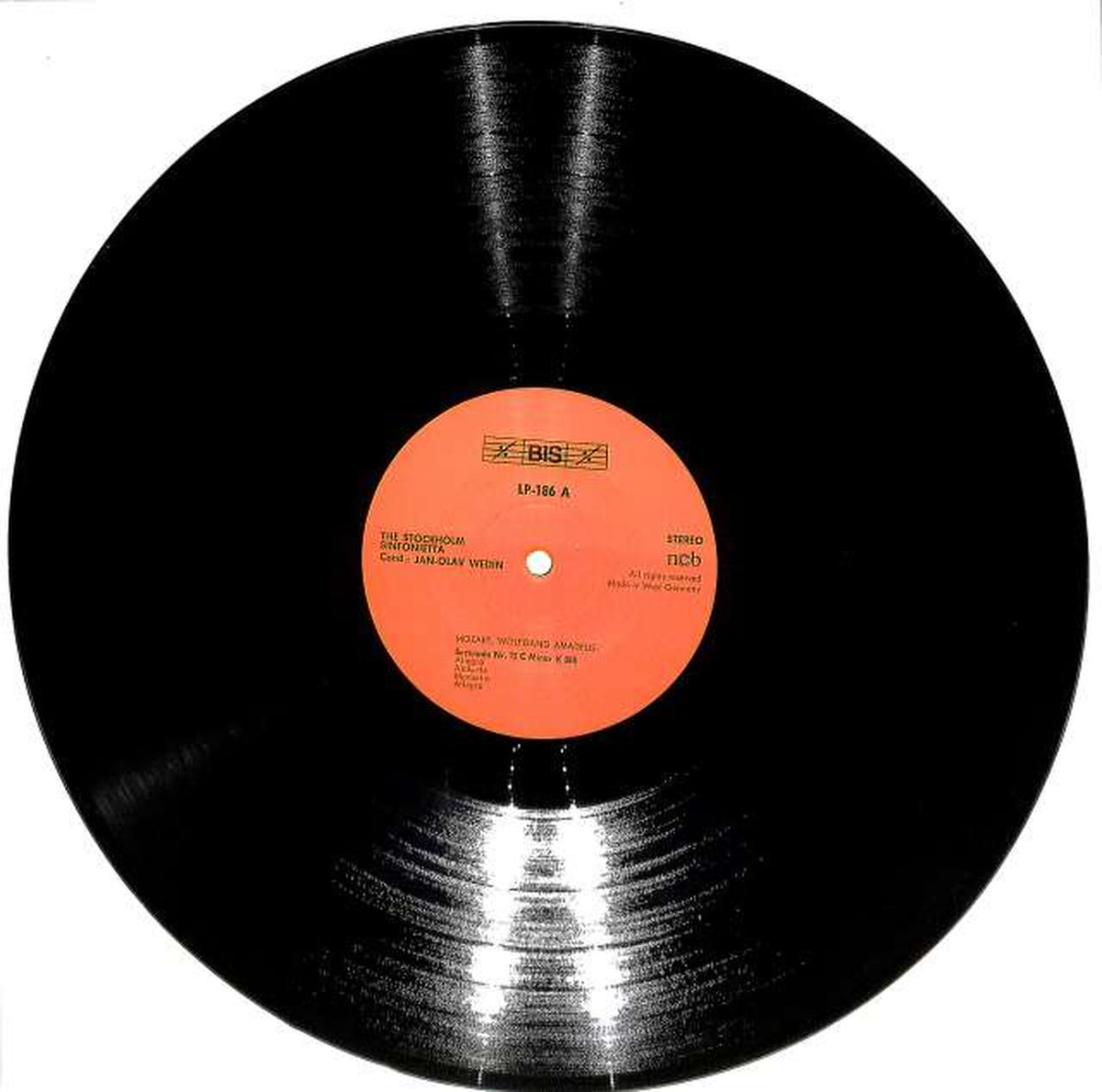 BIS (Imported West Germany) Mozart Serenade No. 12 Wedin BIS LP-186