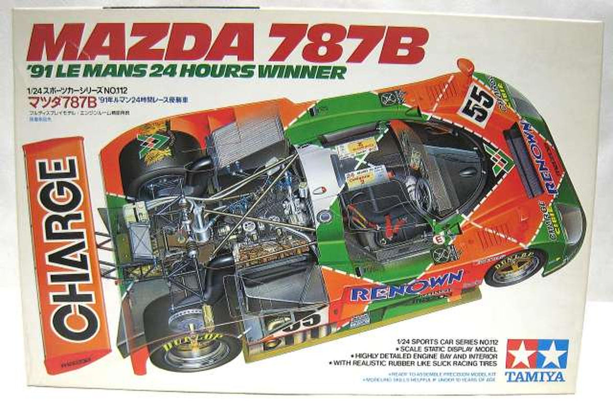 TAMIYA 1/24 Mazda 787B '91 24 Hours of Le Mans Winner 1/24 Mazda 787B '91 24 Hours of Le Mans Winner Car - Banzai Thrifting | BanzaiHobby