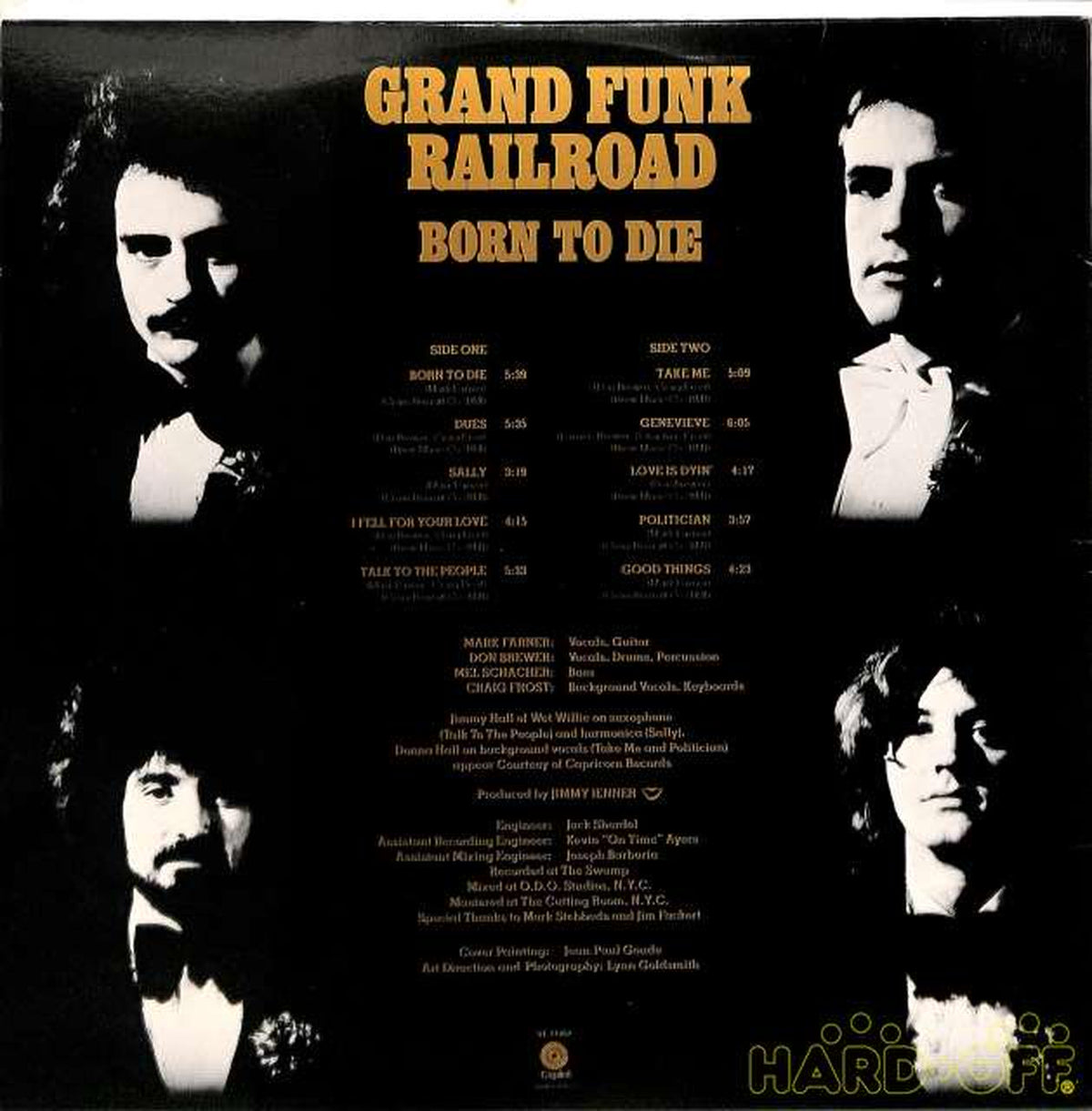 Capitol (imported, US) Grand Funk Layroad 'Born to Die' ST-11482