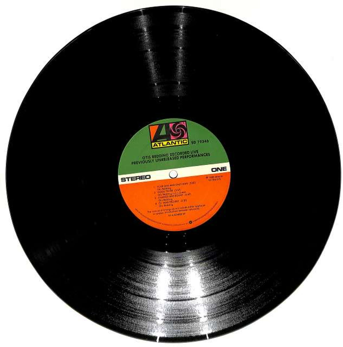 ATLANTIC Otis Redding "RECORDED LIVE" SD19346
