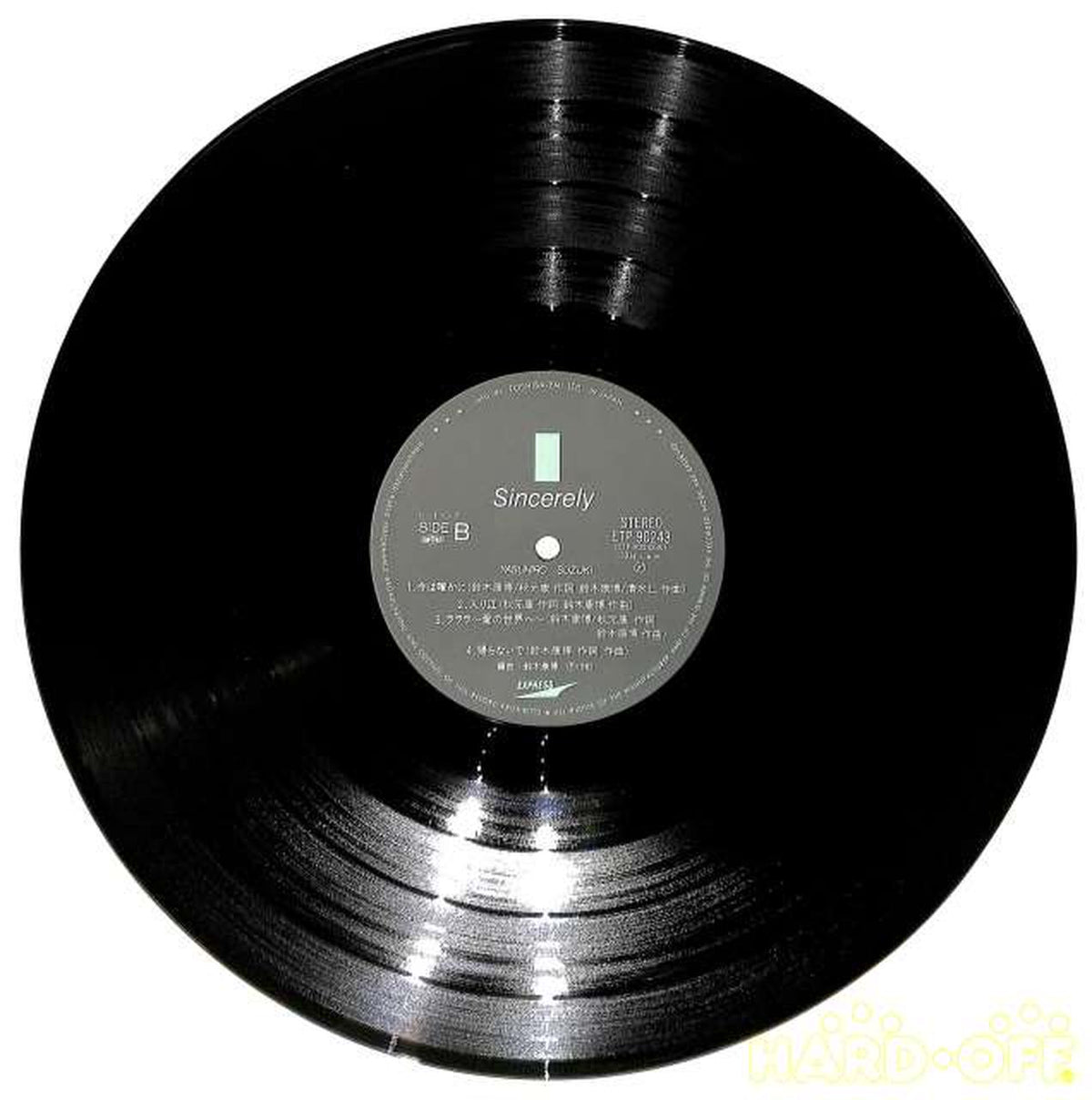 Toshiba EMI Yasuhiro Suzuki "SINCERELY" ETP-90243