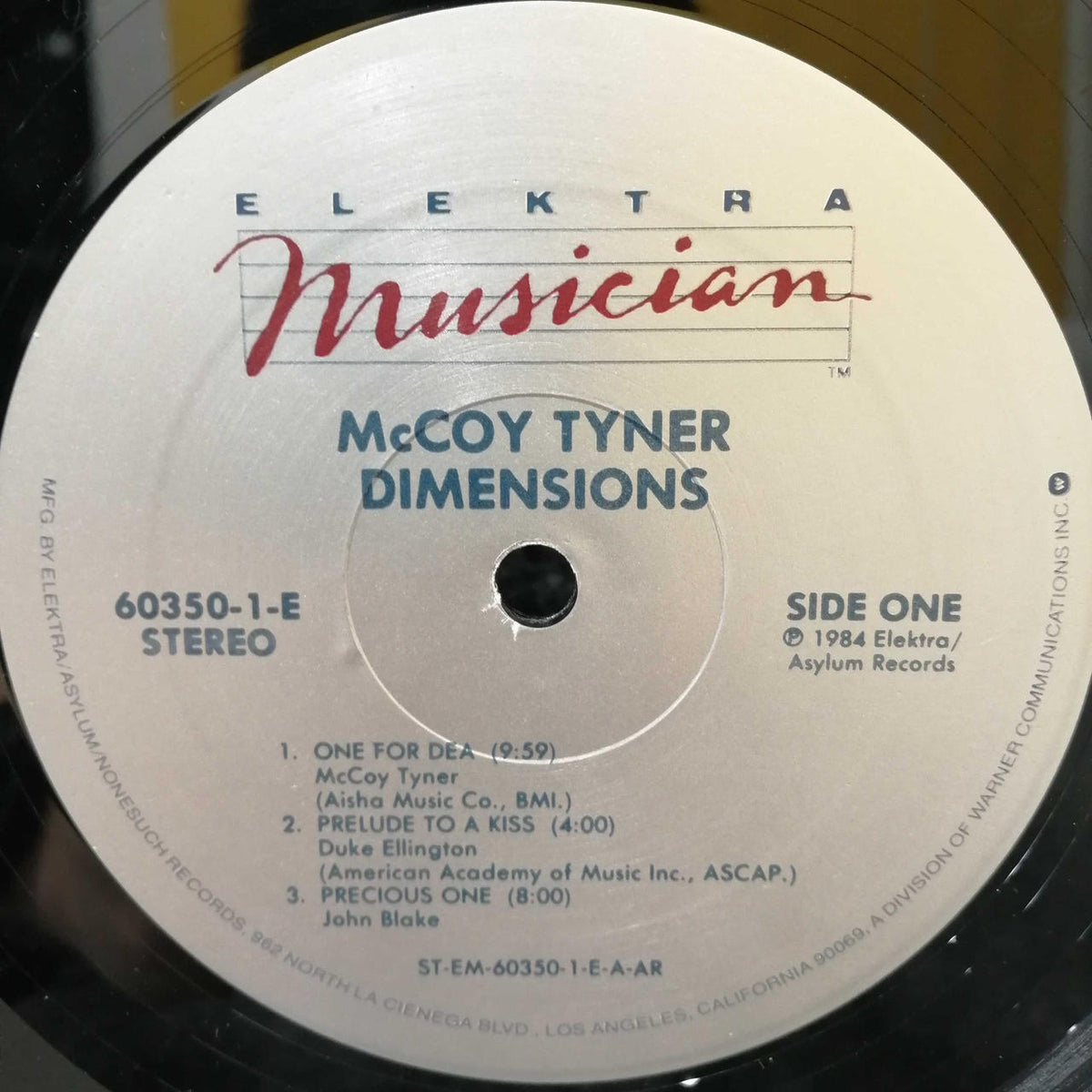 ELEKTRA MUSICIAN MCCOY TYNER「DIMENSIONS」 60350-1-E