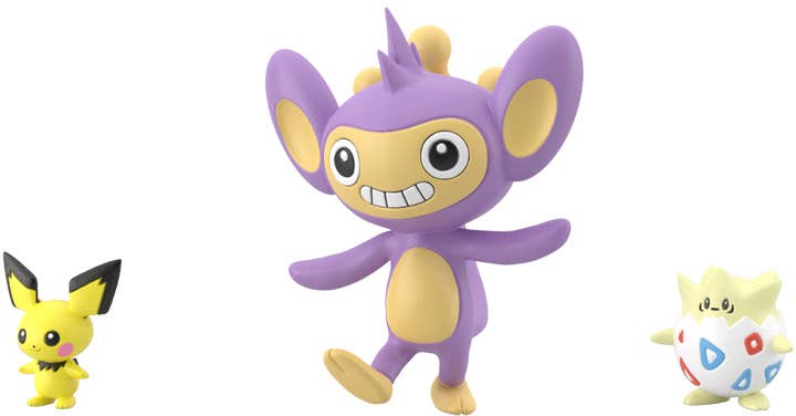 Bandai Pokemon Scale World Johto Region 10 Pichu & Togepi & Aipom - BanzaiHobby