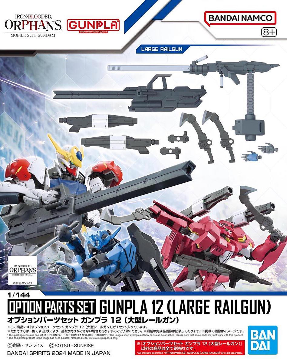 Bandai 1/144 Option Parts Set Gunpla 12 (Large Railgun)