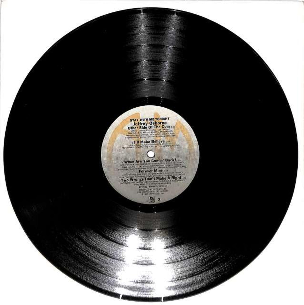A&M Jeffrey Osborne "STAY WITH ME TONIG SP-4940 (imported)"