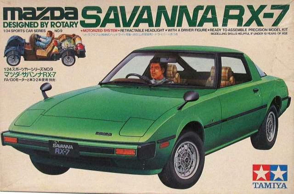 TAMIYA [Ogata-Miya] 1/24 Mazda Savanna RX-7 Motorized Kit [SS2409] - Banzai Thrifting | BanzaiHobby