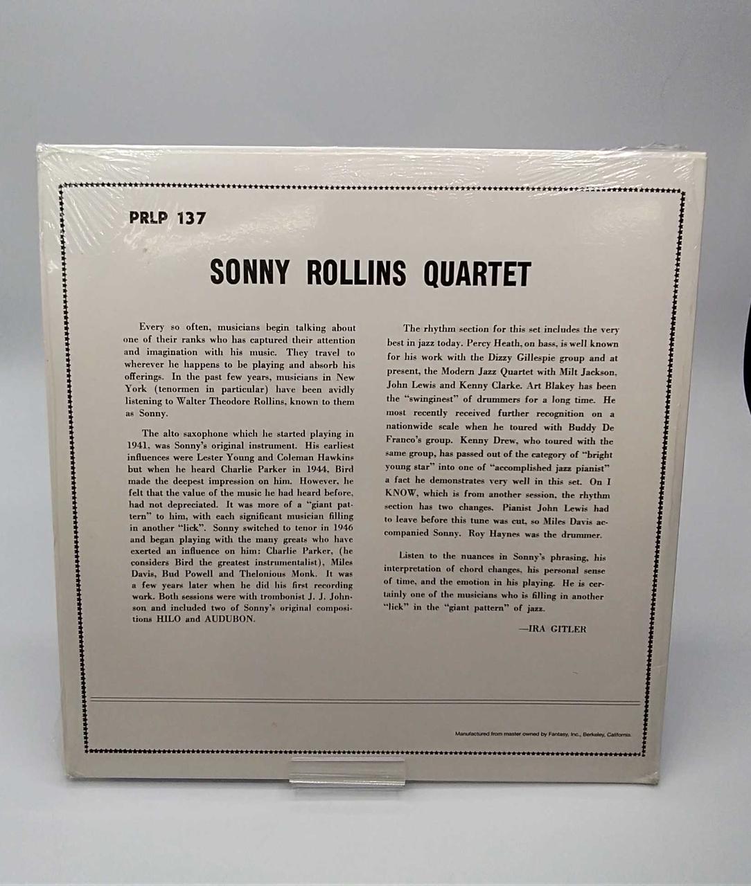 PRESTAGE ★ Unopened Item ★ Sony Rollins PRLP137