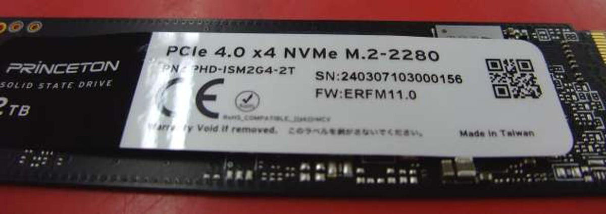 PRINCETON M.2SSD 2TB PHD-ISM2G4-2T - Banzai Thrifting | BanzaiHobby