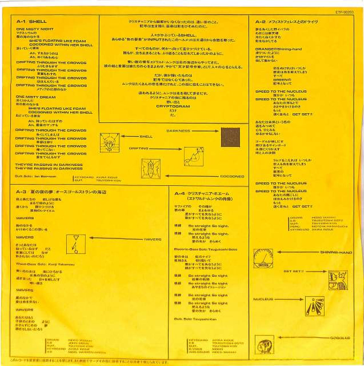 Toshiba EMI Akira Inoue "CRYPTOGRAM" ETP-90203