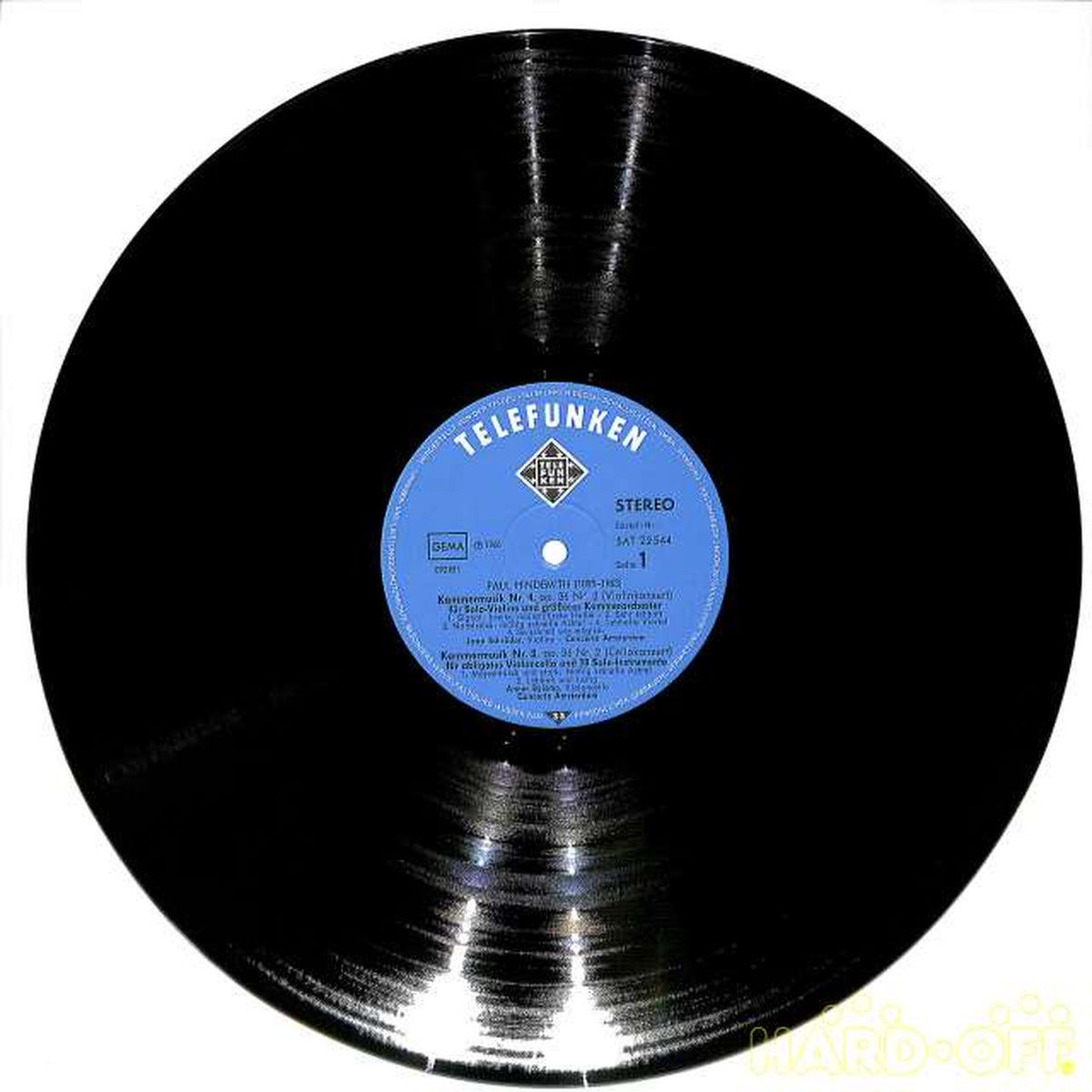 TELEFUNKEN Birsma / Hindemith Chamber Music Nos. 1, 3, 4 SAT22544 (Exported, German)