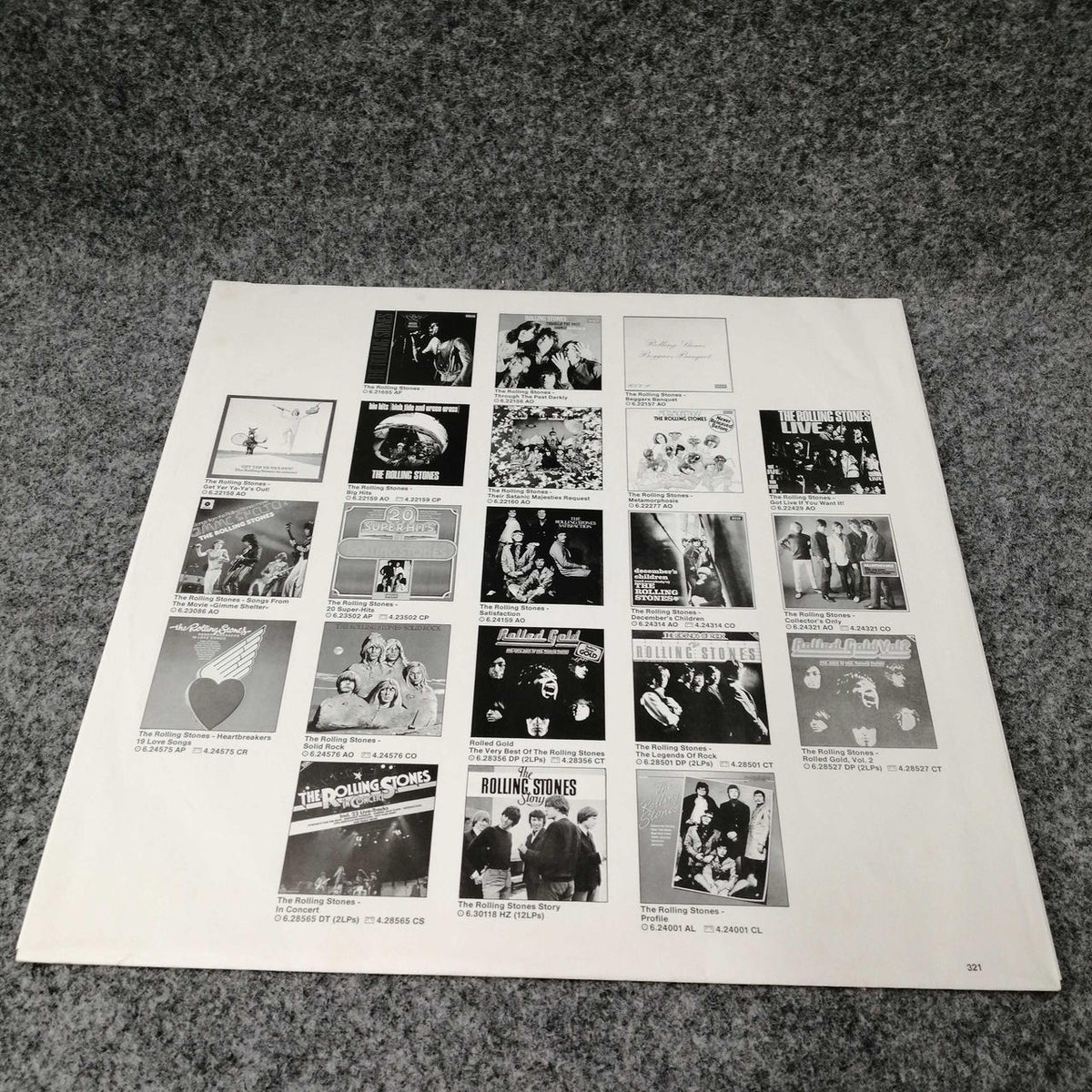 DECCA ROLLING STONES「AROUND AROUND」 6-21392
