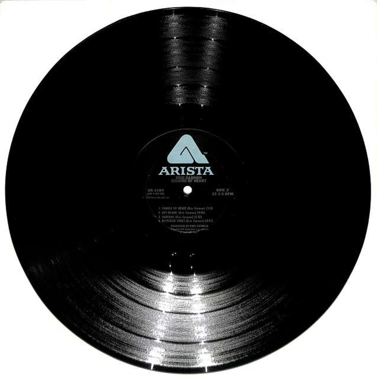 ARISTA Eric Carmen "CHANGE OF HEART" 0798 (Export)