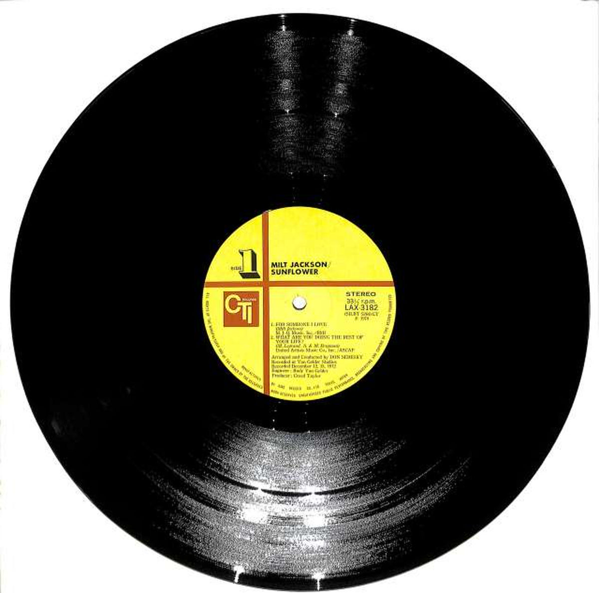 King Records Milt Jackson "Sunflower" LAX-3182