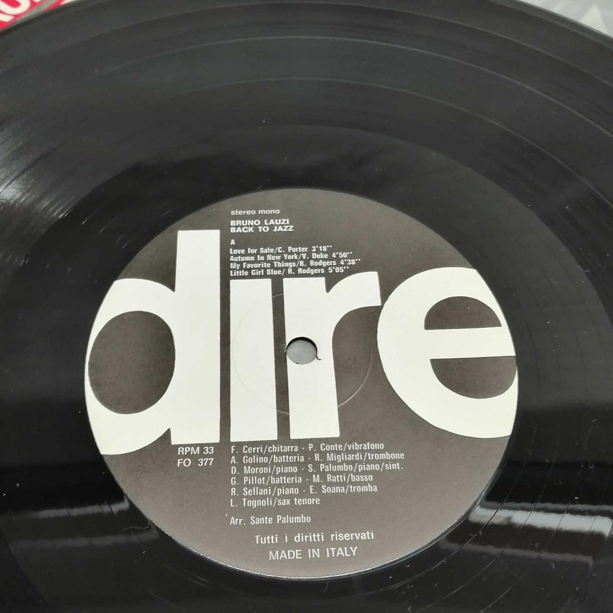 Not selectable BRUNO LAUZI BACK TO JAZZ DIRE FO 377