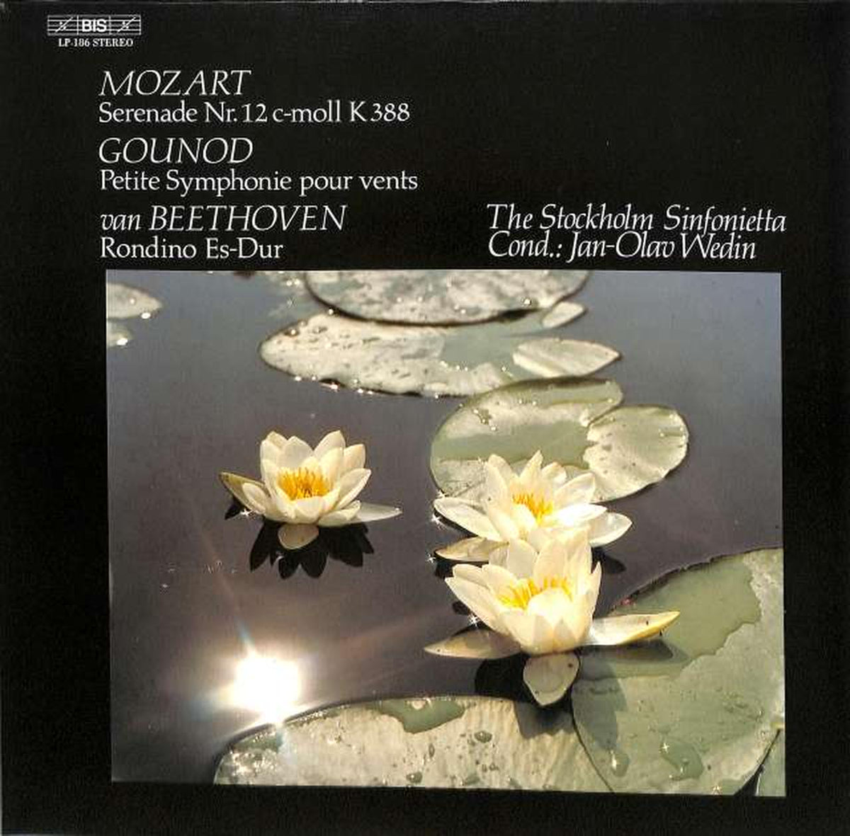 BIS (Imported West Germany) Mozart Serenade No. 12 Wedin BIS LP-186
